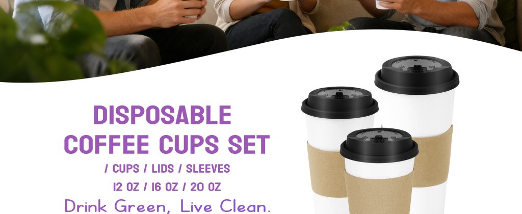 16 oz Disposable Coffee Cups with Lids and Sleeves, 50 Pack White Paper Hot Cups for ice Coffee, Tea, Bulk Iced Drinks, Disposable Cups for Office, Coffee Bar and Parties 12 oz disposable coffee cups with lids and sleeves, 50 pack white paper hot cups for ice coffee, tea, bulk iced drinks, disposable cups for office, coffee bar and parties